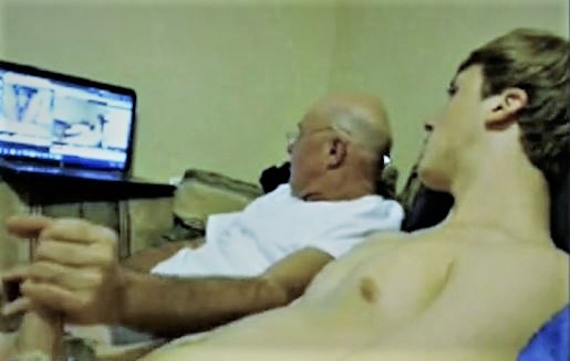 STRAIGHT GUY STROKING WITH OLDER GUY 